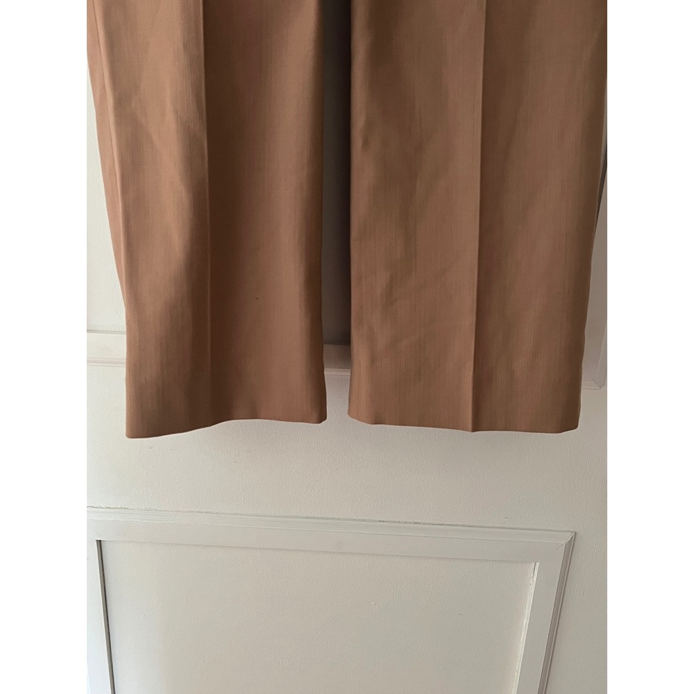 J.Crew Womens Brown Italian Fabric Nova Fides Herringbone Pants Wool Blend 6 - Picture 3 of 10